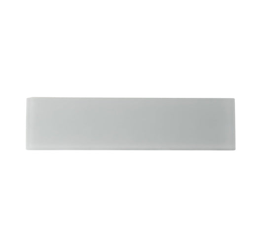 Gray 3x12 Matte Glass Subway Tile Sample