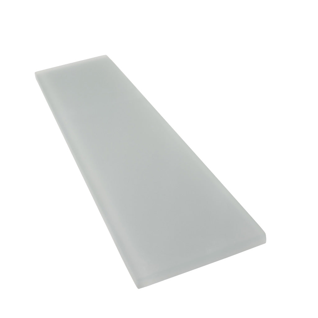 Gray 3x12 Matte Glass Subway Tile