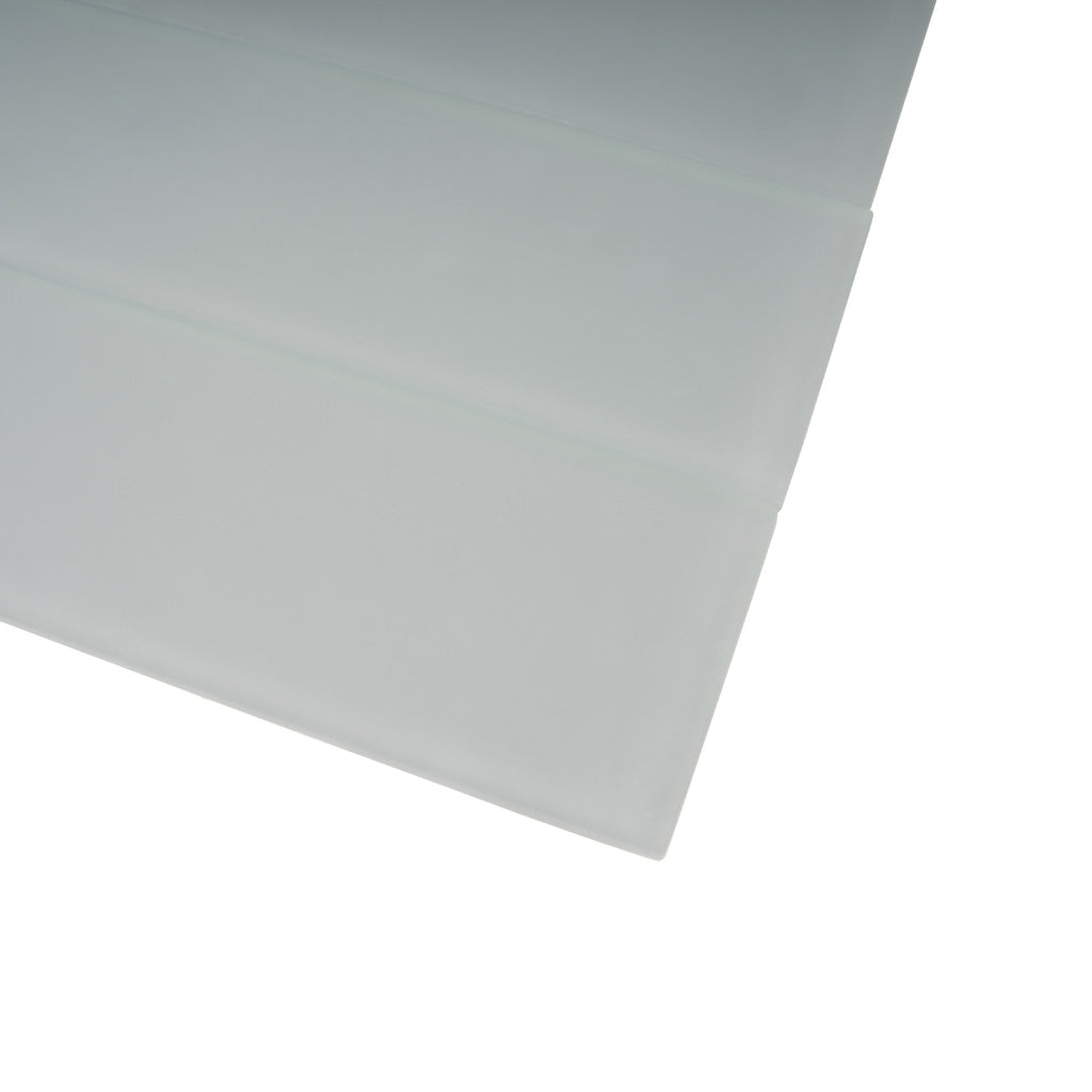 Gray 3x12 Matte Glass Subway Tile