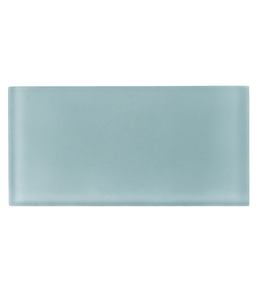 Stone Blue 3 x 6 Matte Glass Subway Tile