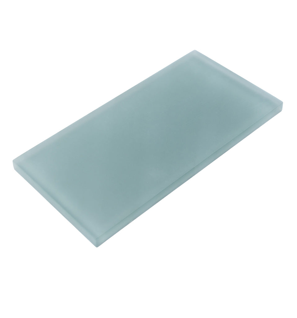 Stone Blue 3 x 6 Matte Glass Subway Tile