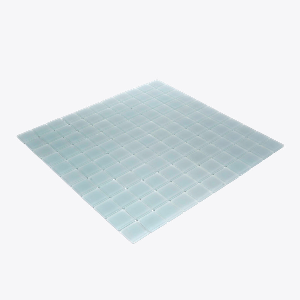 Stone Blue 12 x 12 Matte Glass Mosaic Tile