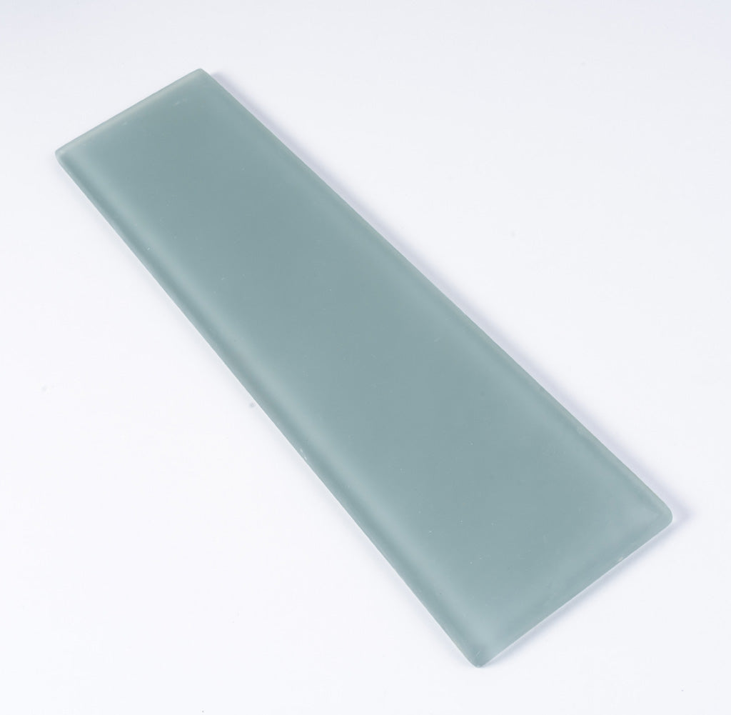 Stone Blue 3 x 12 Matte Glass Subway Tile