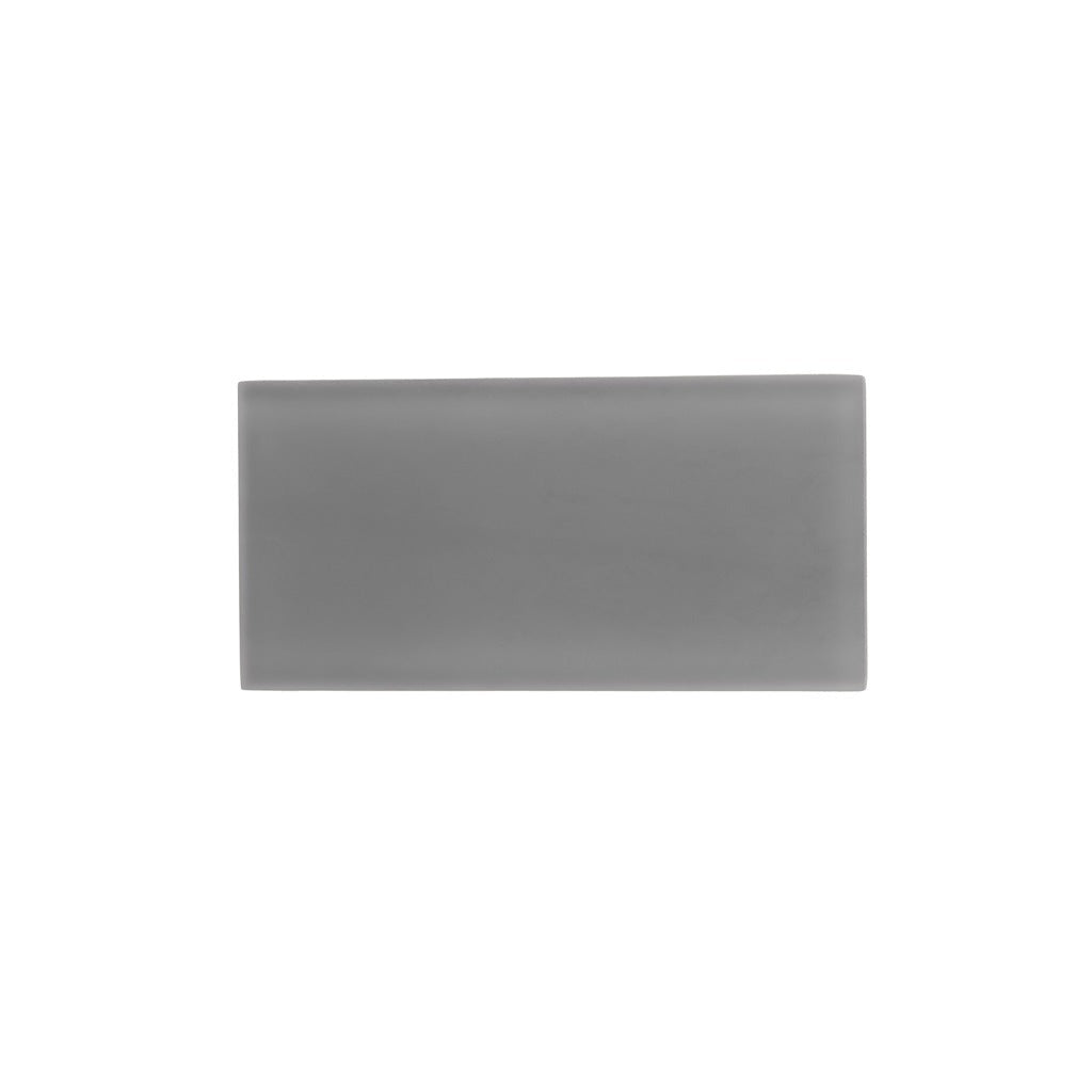 Coin Gray 3 x 6 Matte Glass Subway Tile