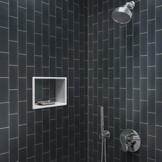 Coin Gray 3 x 6 Matte Glass Subway Tile - Sample