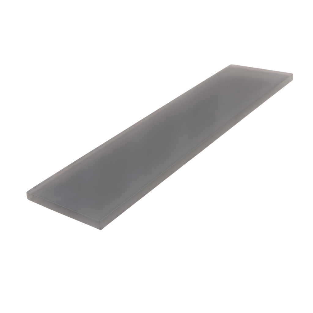 Coin Gray 3 x 12 Matte Glass Subway Tile - Sample