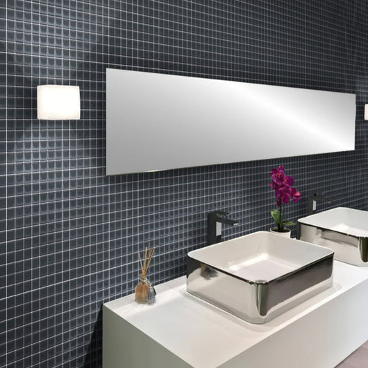 Coin Gray 12 x 12 Glossy Glass Mosaic Tile - Sample