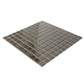 Ash Gray 12 x 12 Glossy Glass Mosaic Tile