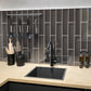 Ash Gray 3 x 12 Glossy Glass Subway Tile