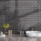 Ash Gray 3 x 6 Glossy Glass Subway Tile