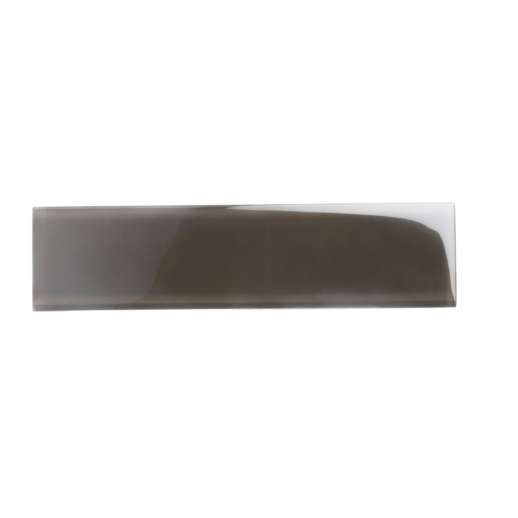 Ash Gray 3 x 12 Glossy Glass Subway Tile