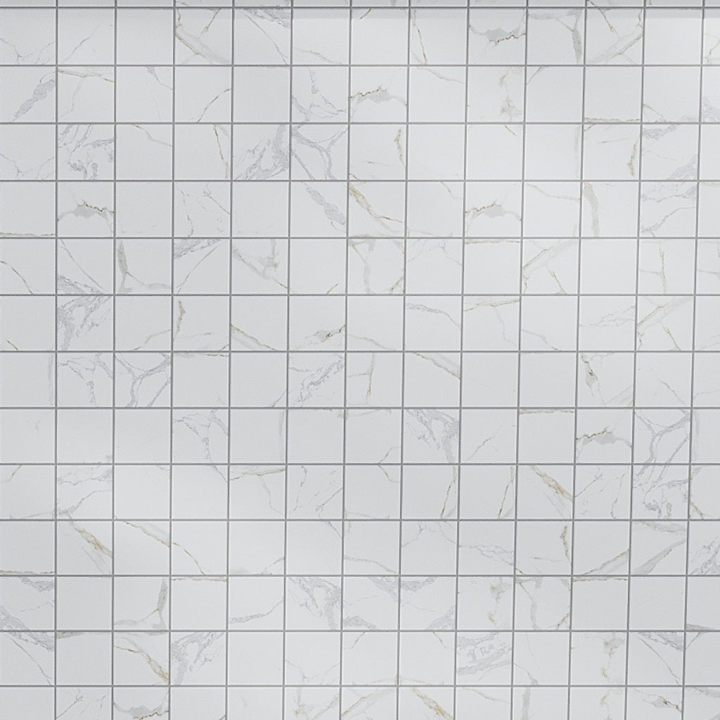 White 12 x 12 Matte Porcelain Mosaic Tile