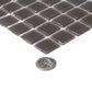 Ash Gray 12 x 12 Matte Glass Mosaic Tile - Sample
