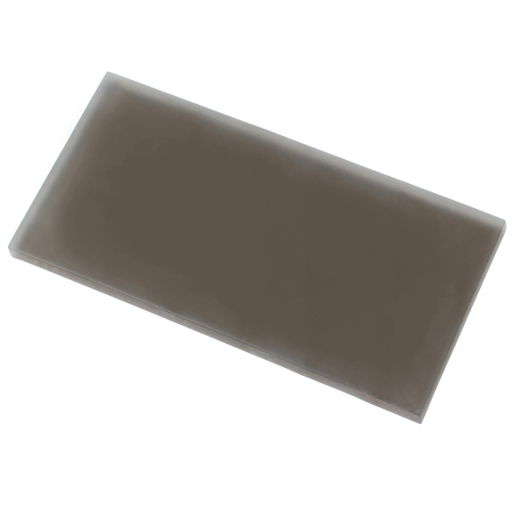 Ash Gray 3 x 6 Matte Glass Subway Tile