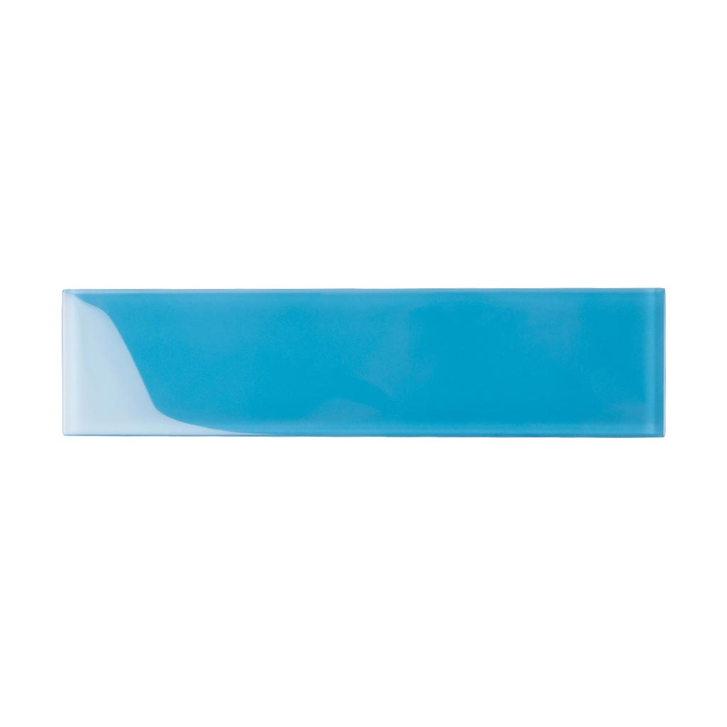 Cerulean Blue 3 x 12 Glossy Glass Subway Tile