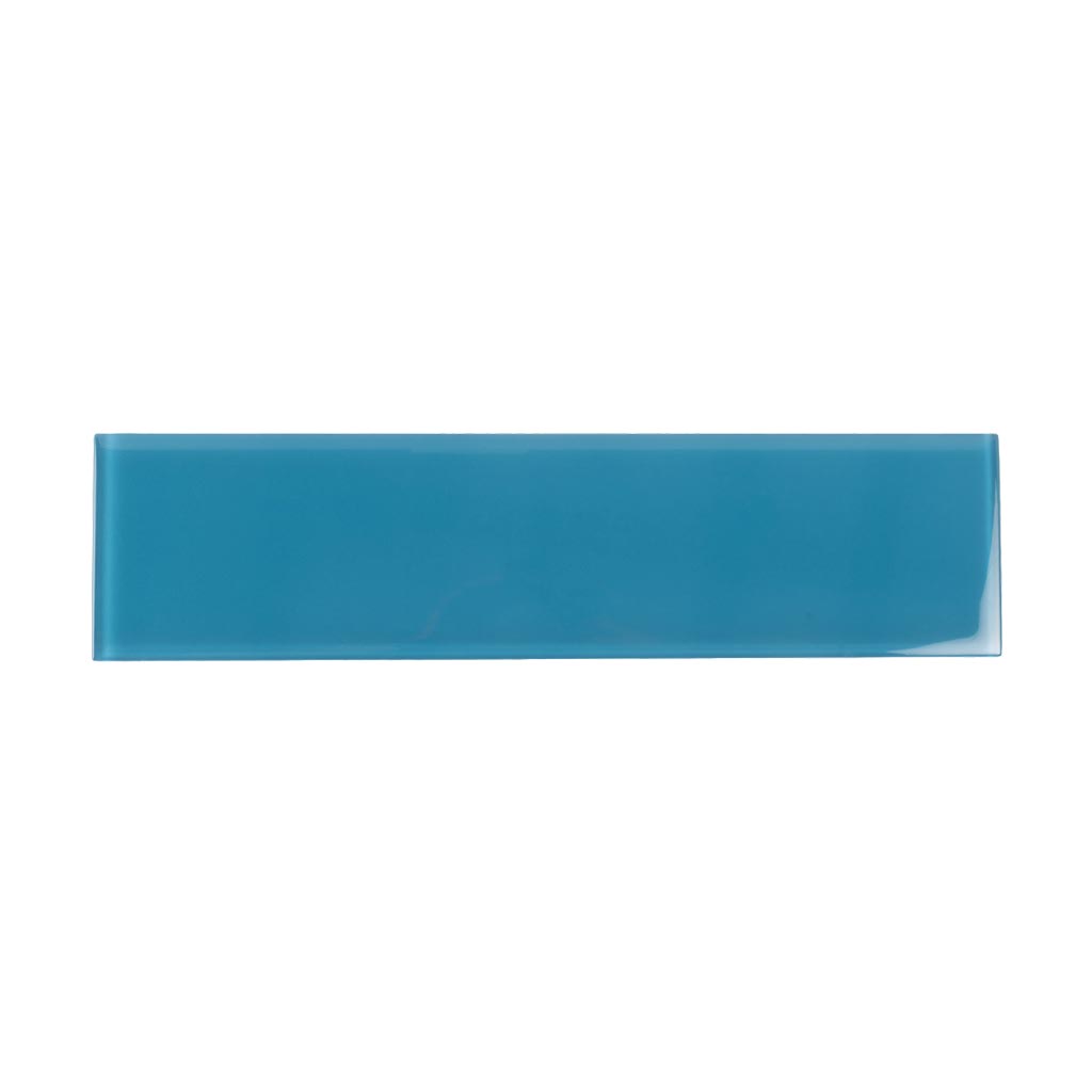 Cerulean Blue 4 x 16 Glossy Glass Subway Tile