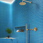 Cerulean Blue 12 x 12 Glossy Glass Mosaic Tile