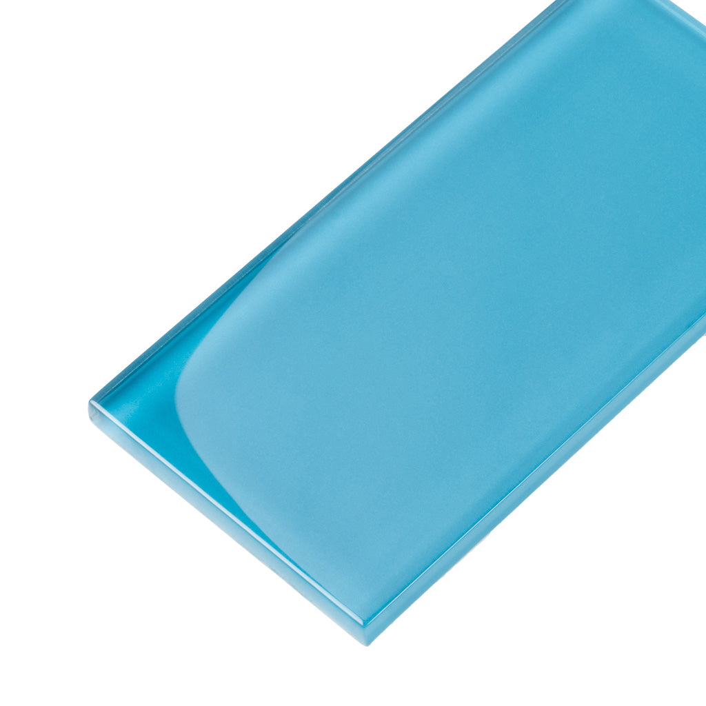 Cerulean Blue 3 x 6 Glossy Glass Subway Tile