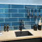 Cerulean Blue 4 x 16 Glossy Glass Subway Tile