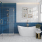 Cerulean Blue 3 x 6 Matte Glass Subway Tile