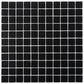 Black 12 x 12 Matte Glass Mosaic Tile