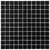 Black 12 x 12 Matte Glass Mosaic Tile