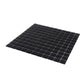 Black 12 x 12 Matte Glass Mosaic Tile