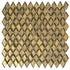 Gold 11 x 11 Glossy Glass Mosaic Tile