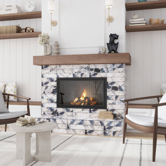 Gray 3 x 12 Glossy Glass Subway Tile - Sample