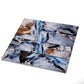 Brown and Blue 3 x 12 Glossy Glass Subway Tile