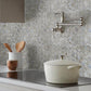 Beige 12 x 12 Glossy Glass Mosaic Tile