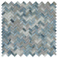 Blue and Gray 12 x 12 Glossy Glass Mosaic Tile