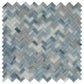 Blue and Gray 12 x 12 Glossy Glass Mosaic Tile - Sample
