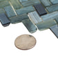 Gray and Brown 12 x 12 Glossy Glass Mosaic Tile