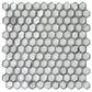 Silver 11 x 11 Glossy, Matte Glass Mosaic Tile