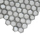 Silver 11 x 11 Glossy, Matte Glass Mosaic Tile