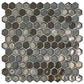 Gray 11 x 11 Glossy, Matte Glass Mosaic Tile