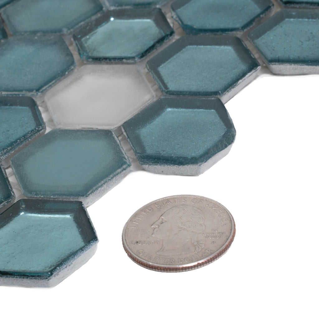 Blue 11 x 11 Glossy, Matte Glass Mosaic Tile