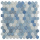 Light Blue 11 x 11 Glossy Glass Mosaic Tile