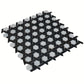 Black 12 x 12 Glossy Glass Mosaic Tile