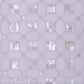 Pearl White 12x12 Polished Thassos, Shell Mosaic Tile Sample