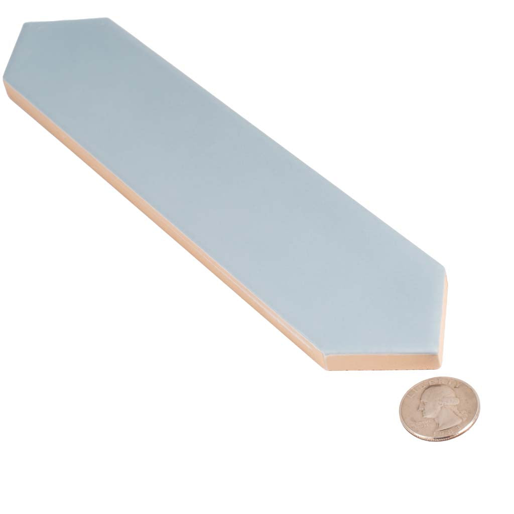 Stone Blue 2 x 10 Matte Ceramic Picket Tile