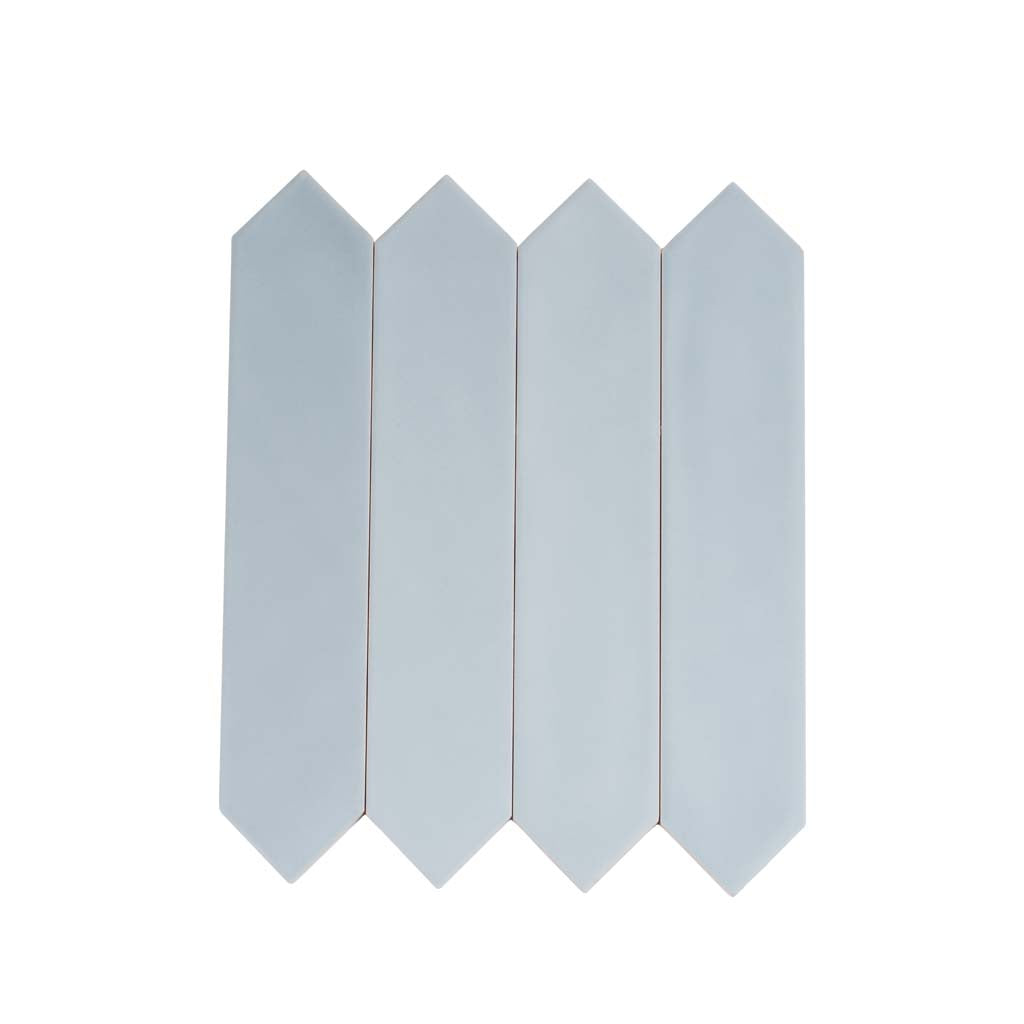 Stone Blue 2 x 10 Matte Ceramic Picket Tile