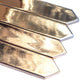 Gold 2 x 10 Glossy Ceramic Picket Tile