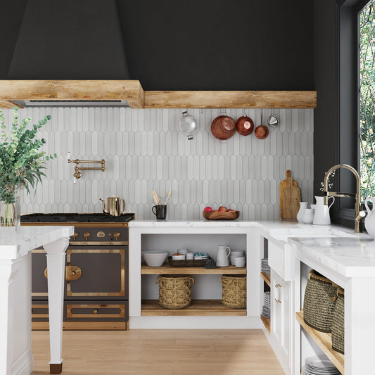 Gray 2 x 10 Matte Ceramic Picket Tile - Sample