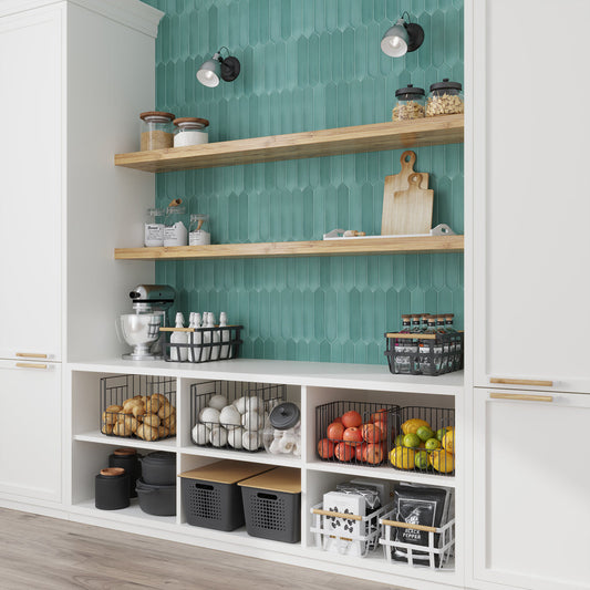 Pine Green 2 x 10 Matte Ceramic Picket Tile - Sample