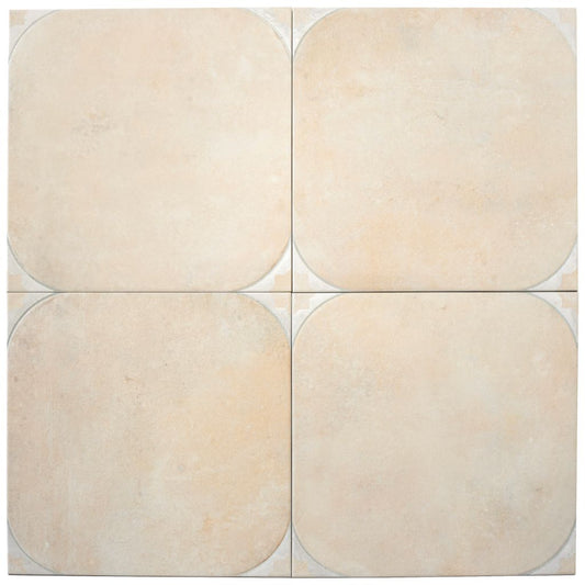 Boutique beige 18 x 18 Matte Porcelain Large Tile - Sample