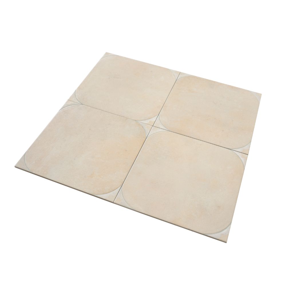 Boutique beige 18 x 18 Matte Porcelain Large Tile