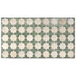 Russian green and beige 12x22 porcelain tile with matte beige eight-point star pattern and glossy green border