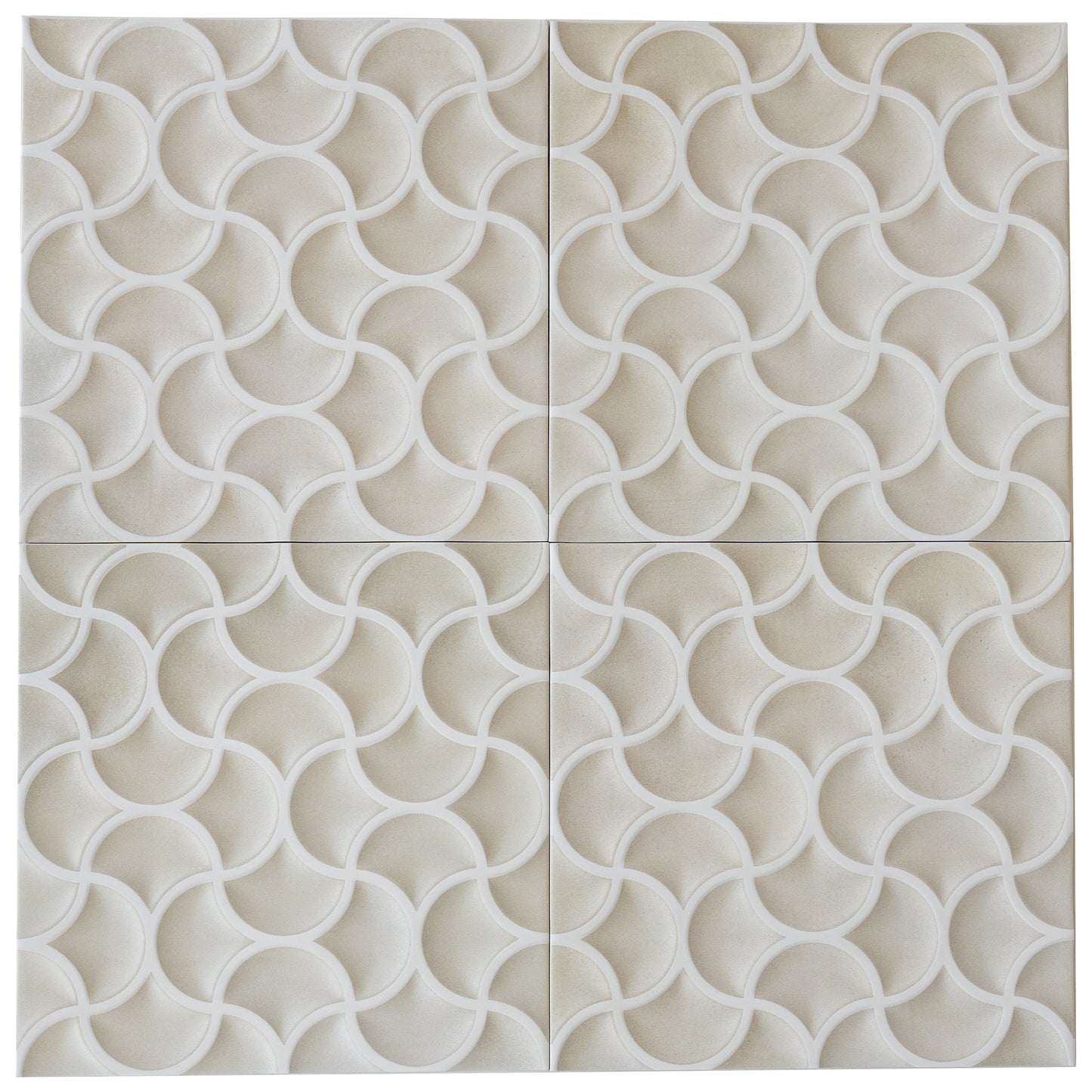 Soft Beige Terracotta 13x13 Matte Porcelain Lattice Tile